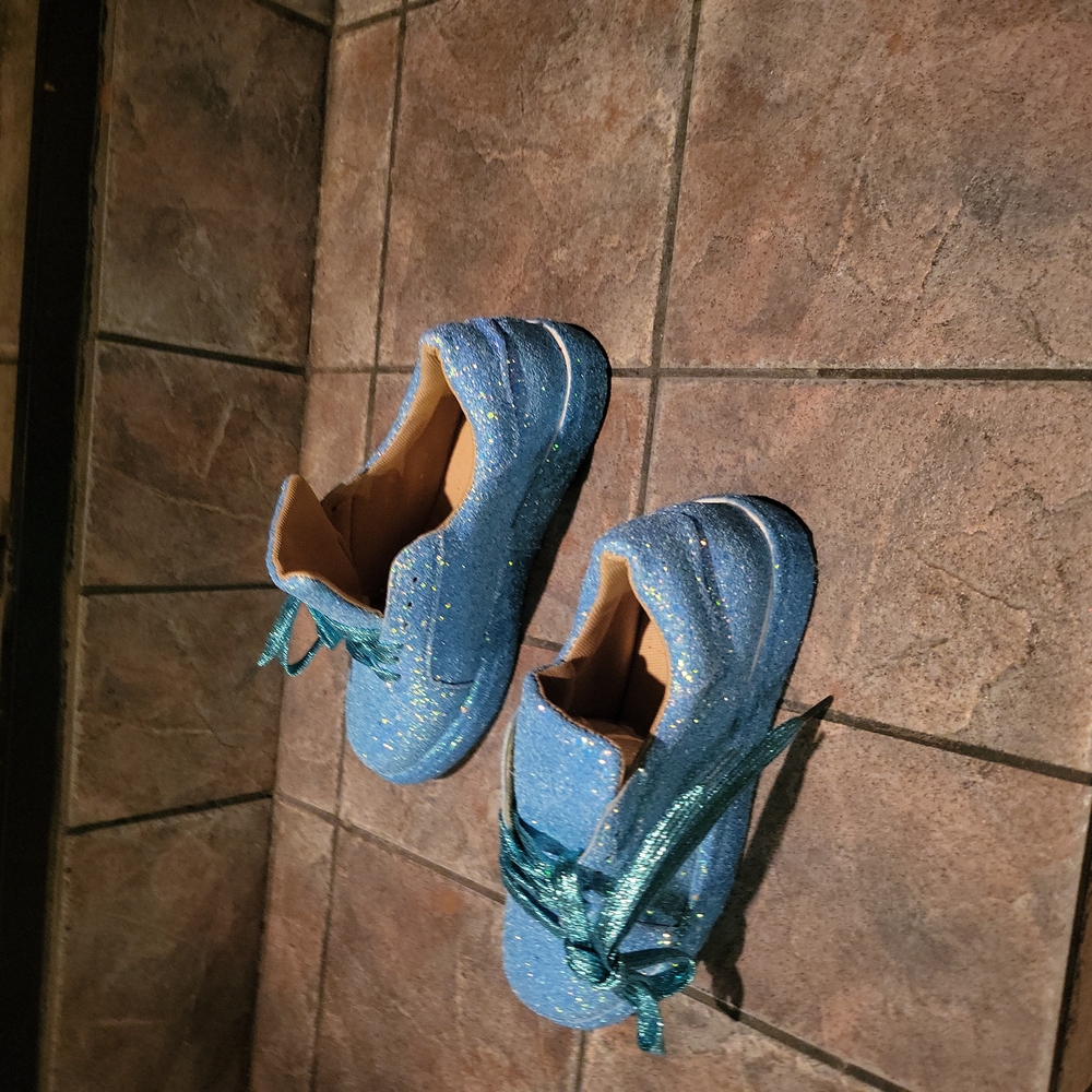 Terquoise Blue Sparkley Fashion Shoes
